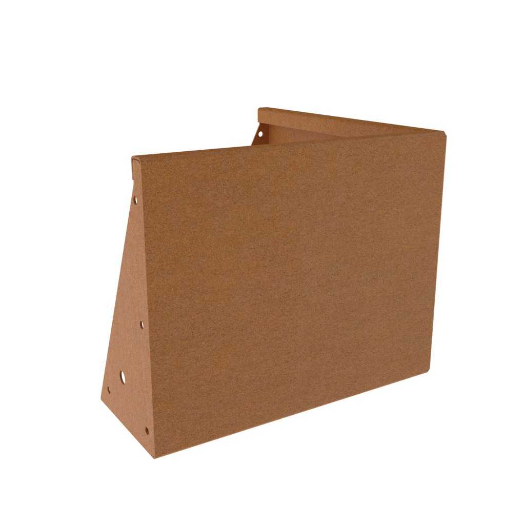 Corten Steel Retaining Wall - Corner